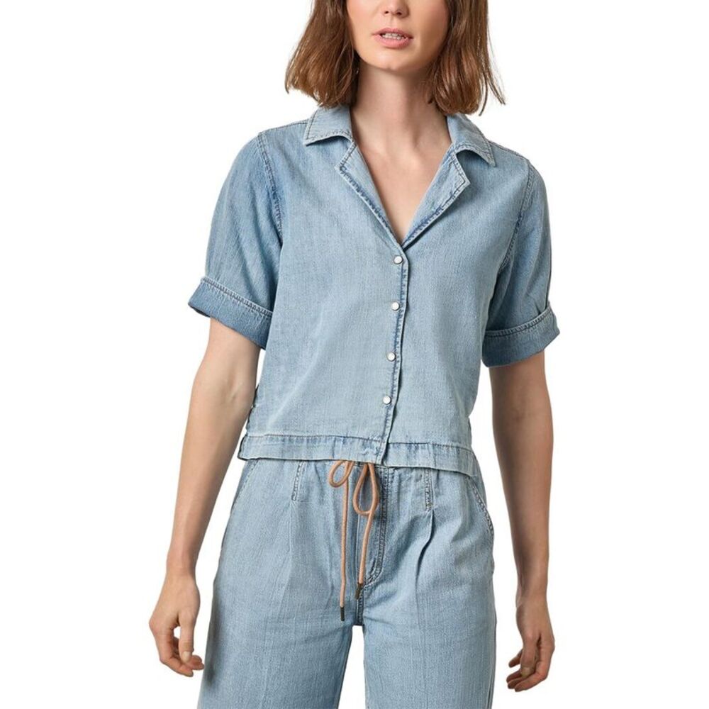 Lilla P Womens  Denim Cuffed Shirt
